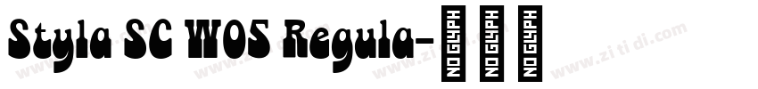 Styla SC W05 Regula字体转换 Styla SC W05 Regula字体转换